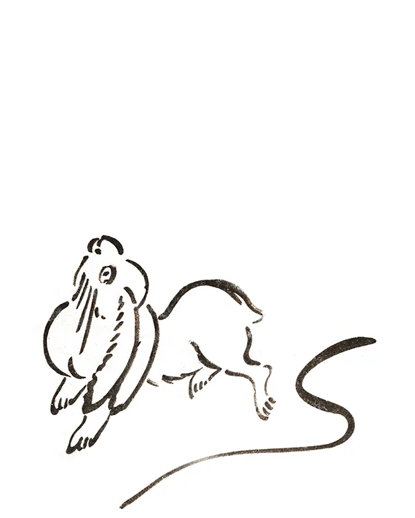 Drawing of a rabbit, Japan